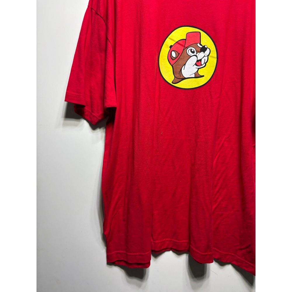 Buc-ee's Beaver Logo Graphic T-Shirt Mens 2XL Red Short Sleeve Texas Souvenir